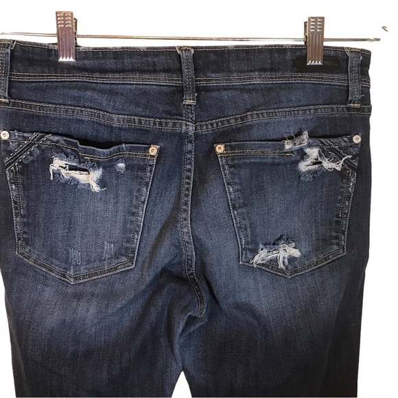 Buckle black women’s fit no 256 distressed jeans size 28 slim leg - Picture 11 of 16